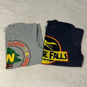 Disneys UP graphic design set of t-shirts Navy blue and Gray Adult size XL NWOT